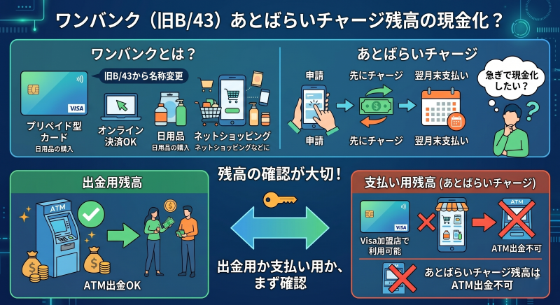 ワンバンク後払い現金化は可能?
