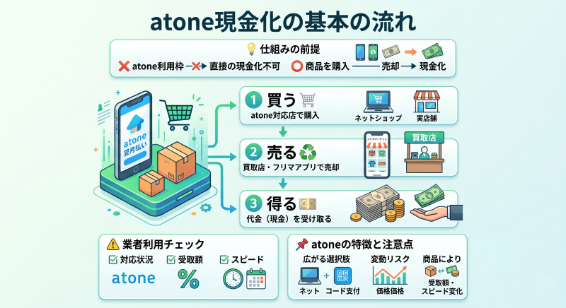 atone現金化の流れ
