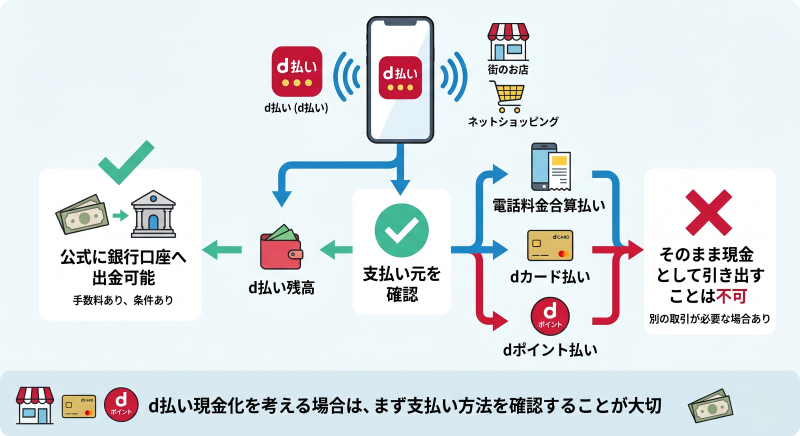 ドコモd払い現金化は可能?