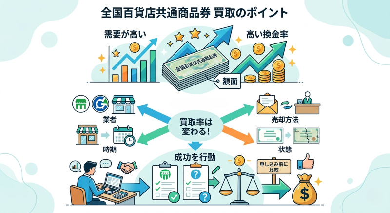 全国百貨店共通商品券買取のポイント