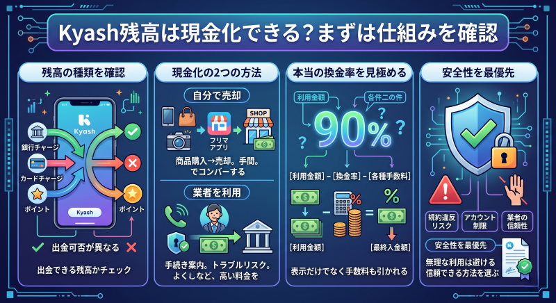 kyash現金化の仕組み