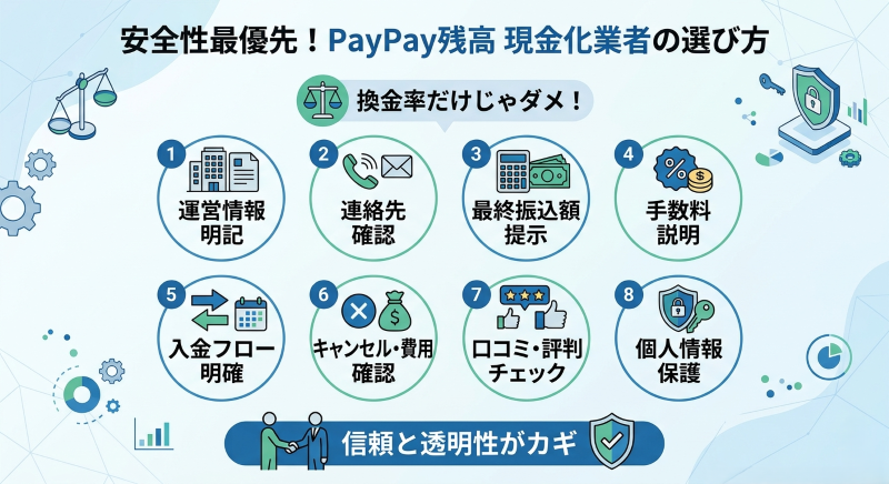 paypay現金化で業者の選び方