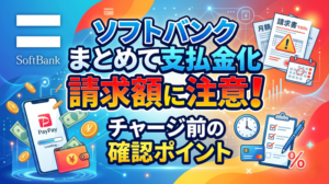 ソフトバンクまとめて支払い現金化は請求額に注意！チャージ前の確認ポイント