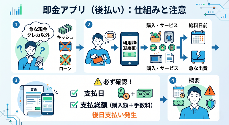 即金後払いアプリが現金化で選ばれる理由