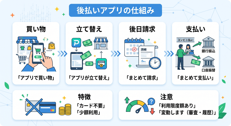 後払いアプリ現金化の仕組み