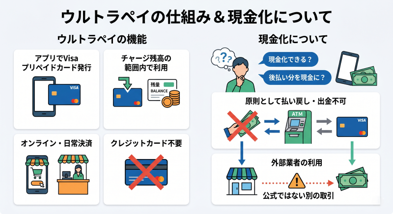 ウルトラペイ現金化の仕組み